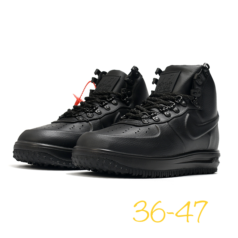 2020 Nike Air Force III High All Black Shoes - Click Image to Close